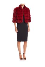Red Sable fur Jacket Faye - Image 2