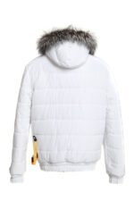 White Fur Lined Hooded Parka - Image 6
