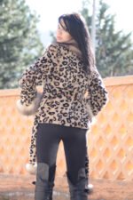 Rex Rabbit Fur Jacket Sheared Leopard - Image 5