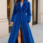 Royal Blue Mink Coat Full Length 6522
