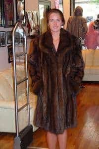 Russian Sable Fur Stroller Wing Collar 9933