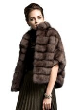 Silver Sable Fur Cape