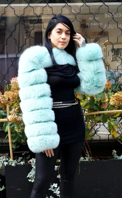 Sea Foam Green Fox Bolero Jacket 53345