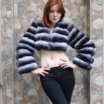 Sexy Bolero Chinchilla Fur Jacket 8899