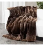 Full Pelt Sheared Beaver Fur Blanket