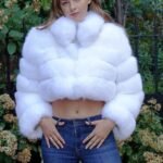 Short Bolero White Fox Jacket 94877