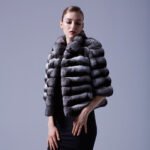 Short Chinchilla Jacket with Short Sleeves Arya - Image 4
