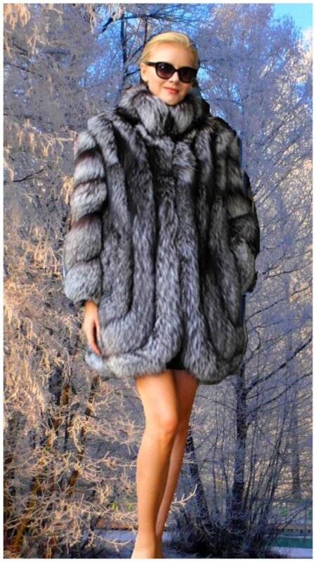 Silver Fox Directional Fur Stroller 2495