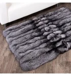 Full Pelt Silver Fox Fur Rug