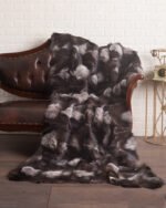 Silver Fox Fur Fur Blanket Throw Cover Himalaya - Image 2