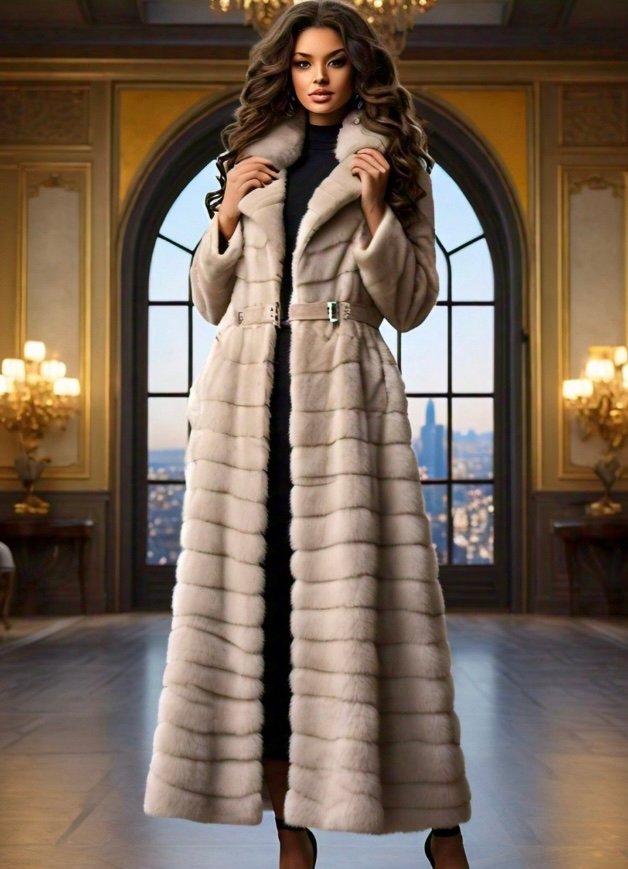 Tourmaline Mink Coat Horizontal Full Length 8383 Tourmaline Mink Coat Horizontal Full Length 8383