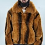 Whiskey Rex Bomber Jacket Fox Collar 4833