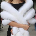 White Fox Fur Boa 1235