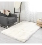 Full Pelt White Fox Fur Rug