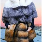 White Fox Silver Fox Crystal Fox Fur Stroller 8865