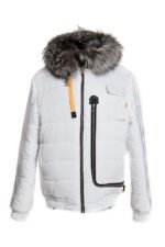 White Fur Lined Hooded Parka