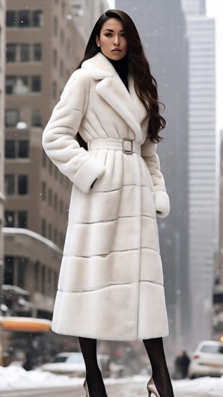 White Mink Coat 3533