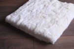 White Rex Fur Fur Blanket Throw - Image 2