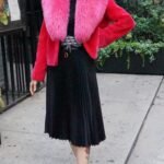 Zuki Fuchsia Sheared Beaver Jacket Fox Collar 88444